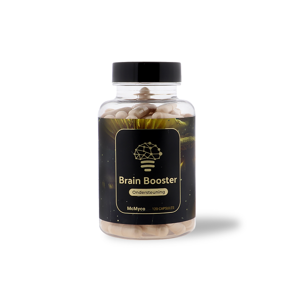 Brainbooster Brain Booster Capsules 120 Caps (McMyco) – Focus, Memory & Mental Performance - Image 1