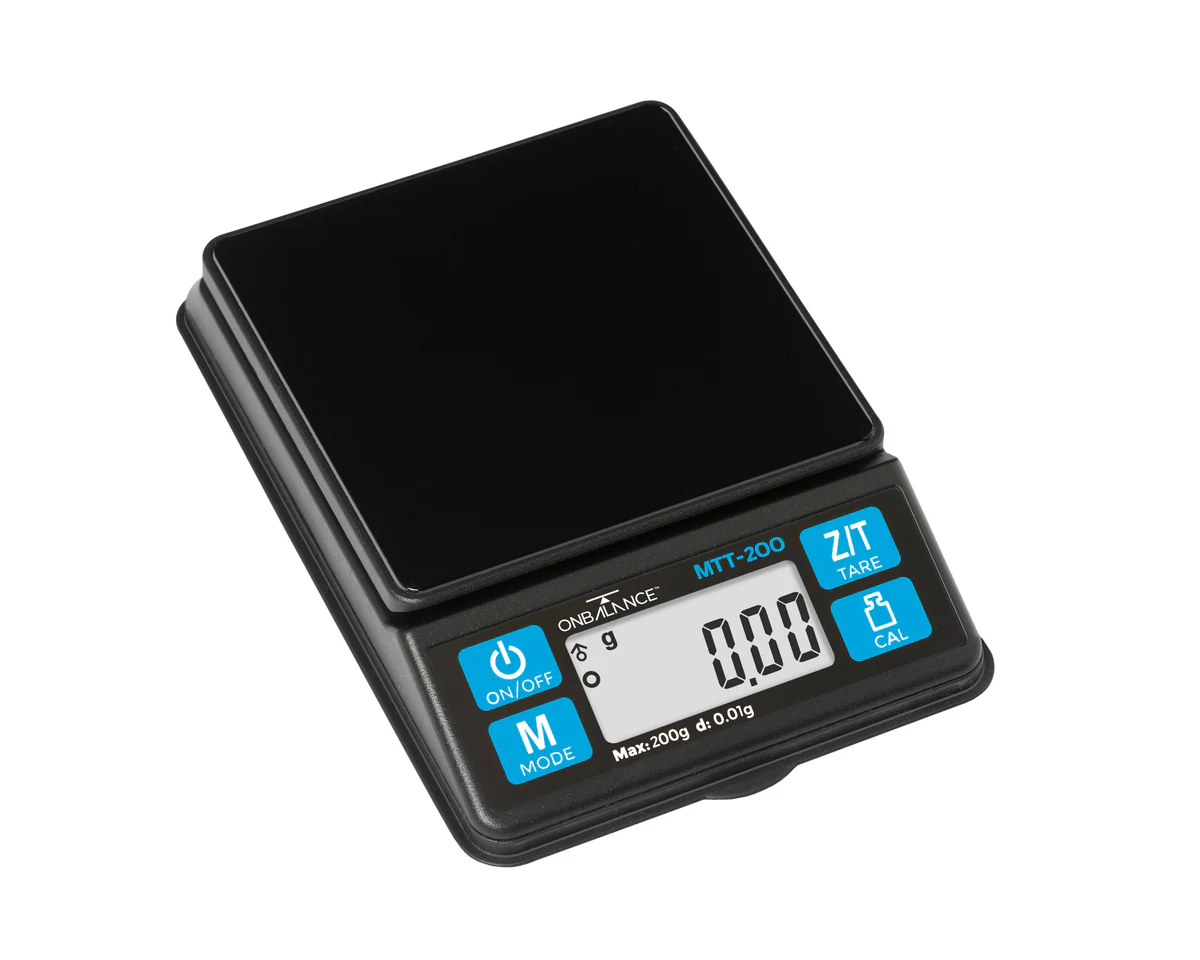 MTT_200_BK_open_300dpi_1200x On Balance MTT-200 Mini Table Top Scale 200g x 0.01g – Digital Precision Scale - Image 1