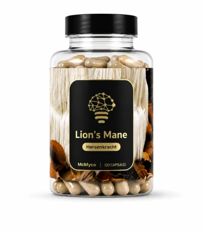 Lion's Mane Extract Capsules 120 Caps retail packaging