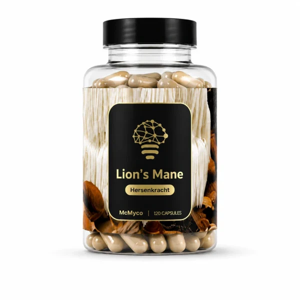 Lion's Mane Extract Capsules 120 Caps retail packaging