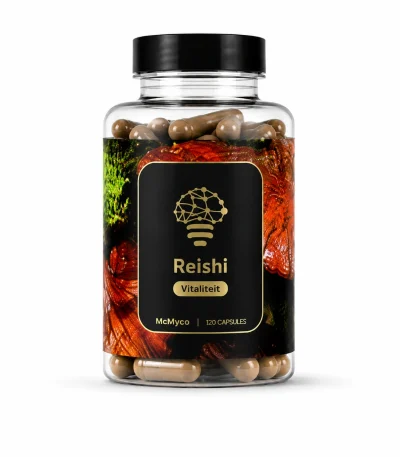 Reishi Extract Capsules 120 Caps retail packaging