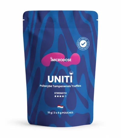 Uniti Microdose Tampanensis Truffles 15g retail packaging