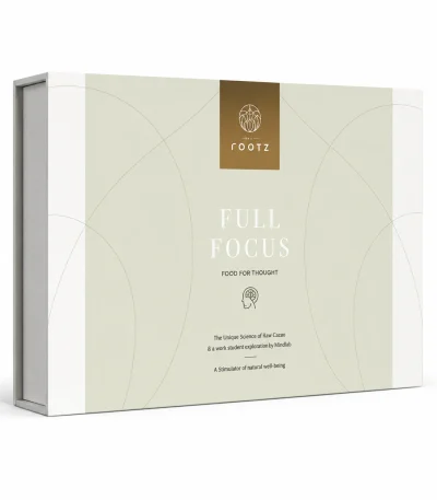 Wise Rootz Full Focus Cacao Truffle Microdosing Kit retail packaging