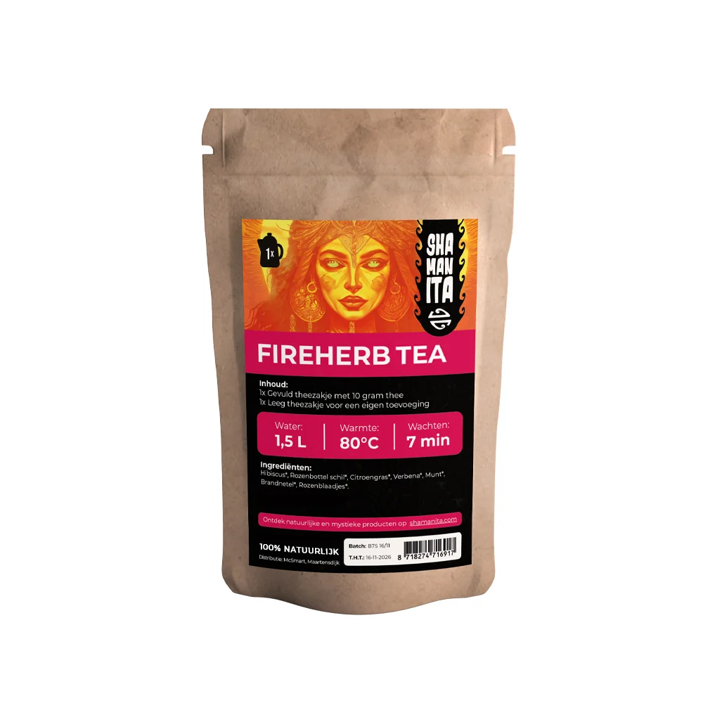 Shamanita-Bio-Tea-FireHerb-pouch Organic Fire Herb Tea 10 g - Bioactive Herbal Blend for Daily Wellness - Image 1