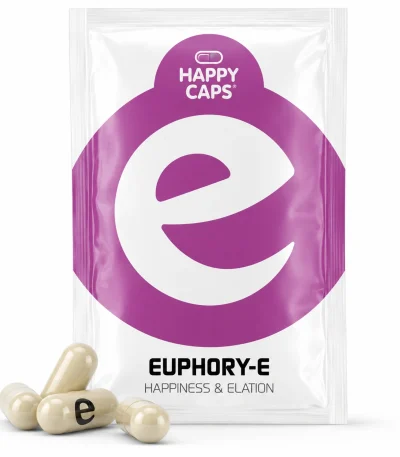 Euphory-E Happy Caps happiness and elation capsules product packaging