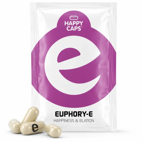 Euphory-E Happy Caps happiness and elation capsules product packaging