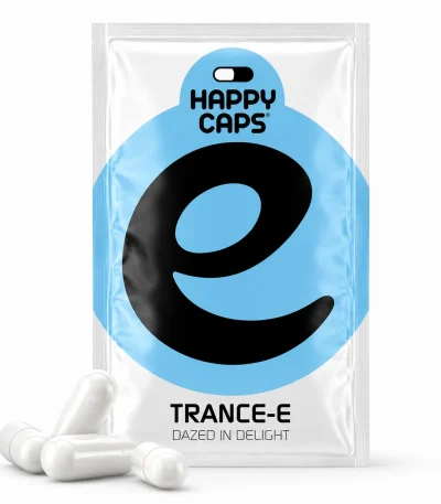 Trance-E Happy Caps dazed in delight capsules product packaging
