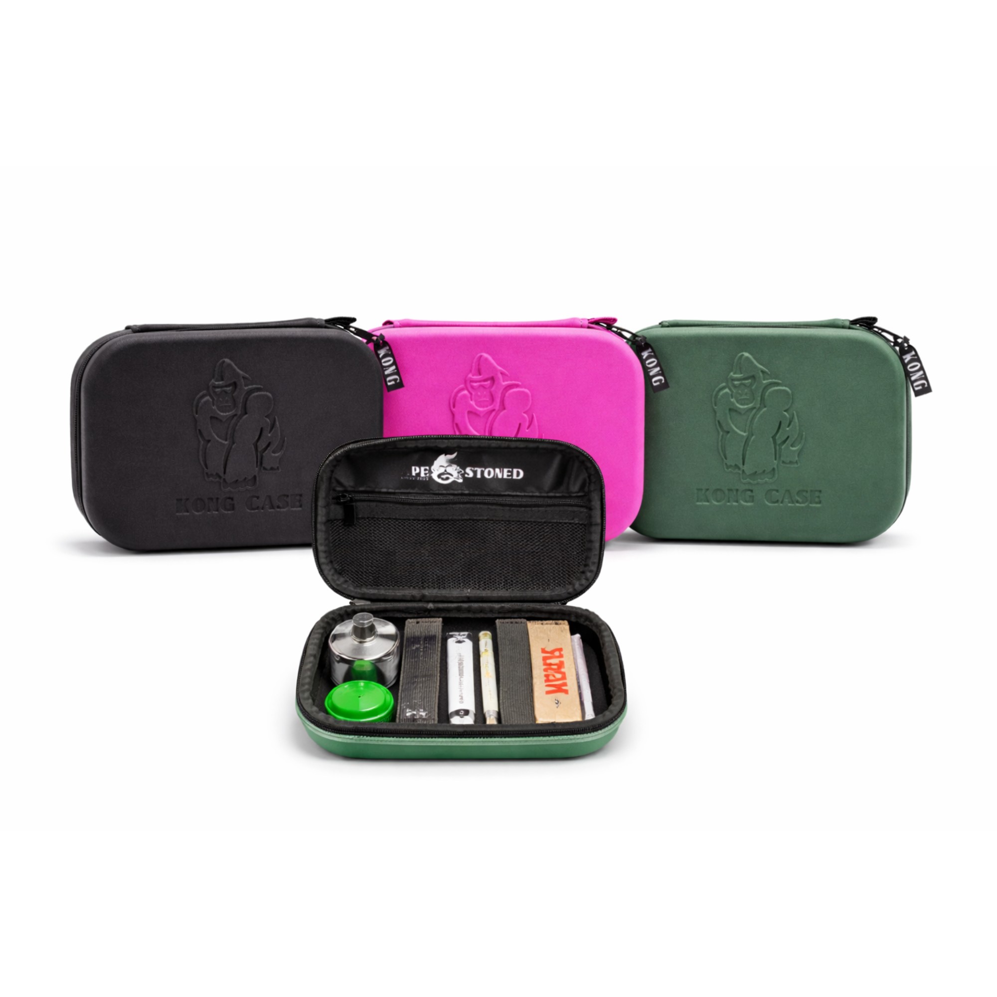 kong-case-classic-2-0-2000x2000 Classic Kong Case 2.0 – Smell Proof Storage Case for Smoking Accessories | Black, Green & Rose - Image 1