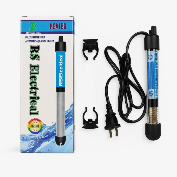 RS Electrical 75W Aquarium Heater – Automatic Submersible Fish Tank Heater (18-32°C) for Aquariums & Mushroom Grow Setups