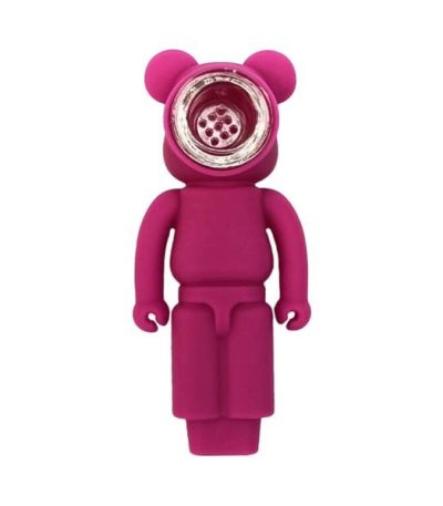 Purple Robot Silicone Pipe 11cm