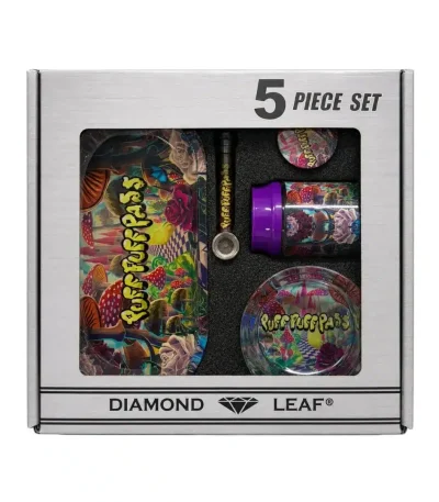 Diamond Leaf smoking set Box