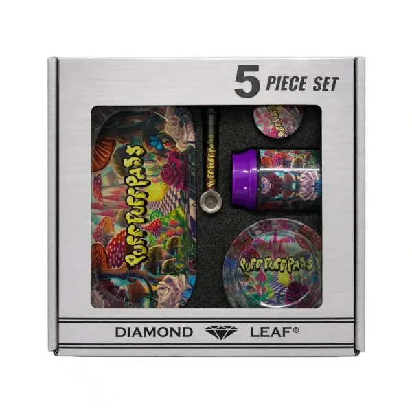 Diamond Leaf smoking set Box