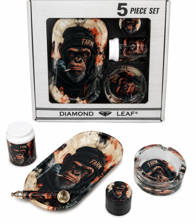 Diamond Leaf Ape smoking set