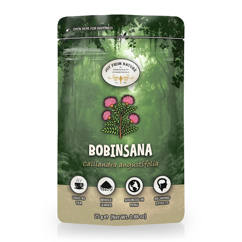 bobinsana-calliandra-angustifolia-whole-leaves-25g-front Bobinsana (Calliandra angustifolia) Whole Leaves 25g - Image 1